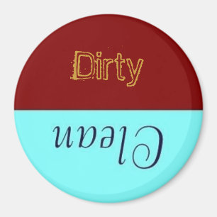 Sauberer oder schmutziger Spülmaschinen-Magnet Magnet