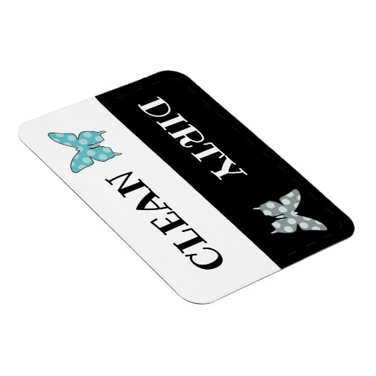 Sauberer, schmutziger Geschirrspüler Magnet (Rechte Seite)