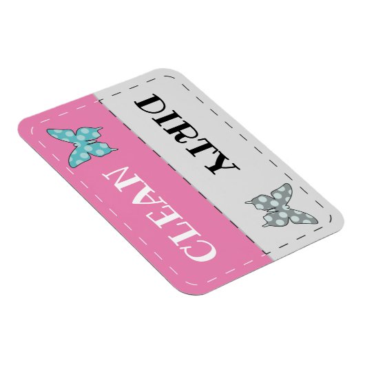 Sauberer, schmutziger Geschirrspüler Magnet (Rechte Seite)