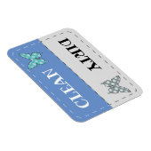 Sauberer, schmutziger Geschirrspüler Magnet (Rechte Seite)