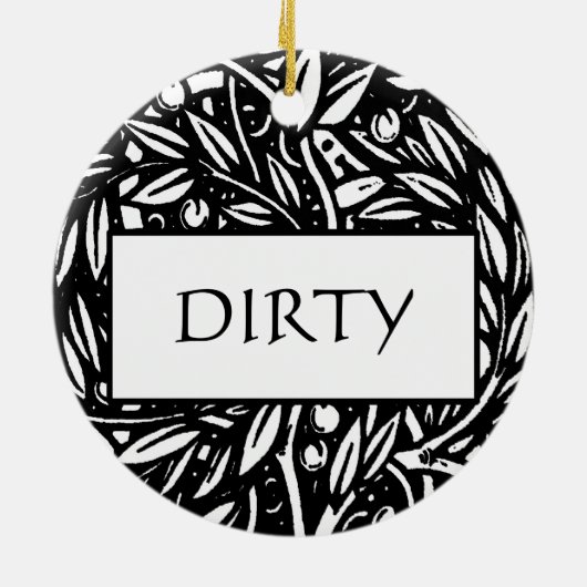 Sauberer schmutziger keramikornament (Hinten)