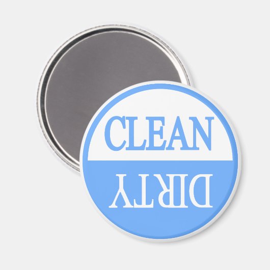 Sauberer, schmutziger, runder Geschirrspüler Magne Magnet (Vorderseite/Rückseite)