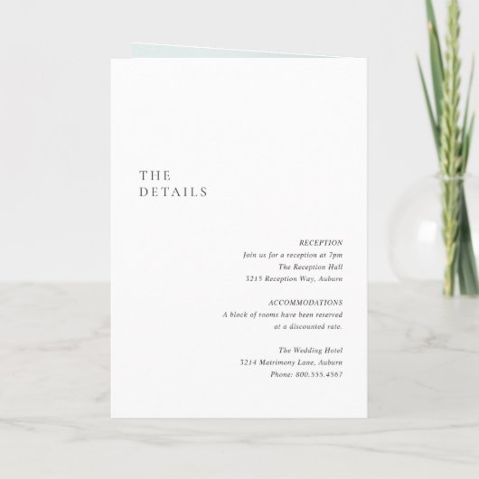 Sauberer schwarzer und weißer QR-Code Moderne Hoch Einladung (Rückseite)