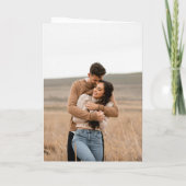 Sauberer schwarzer und weißer QR-Code Moderne Hoch Einladung (Rückseite)