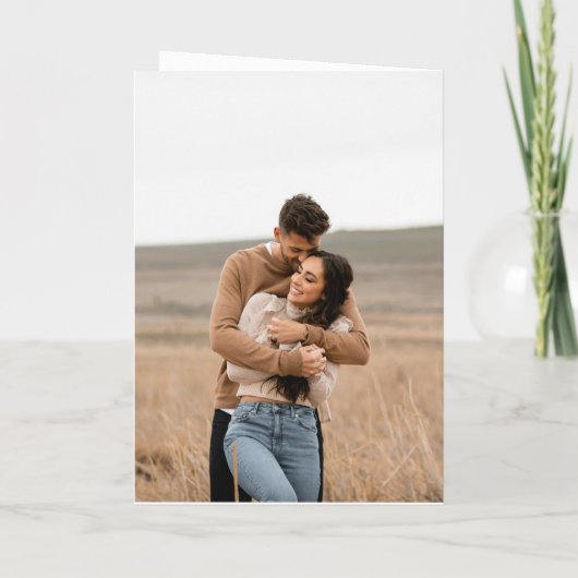 Sauberer schwarzer und weißer QR-Code Moderne Hoch Einladung (Rückseite)