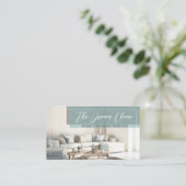 Sauberer Service des Reinigungshauses Moderner Visitenkarte (Stehend Vorderseite)