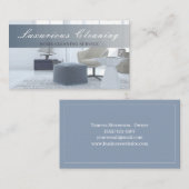 Sauberer Service des Reinigungshauses Moderner Visitenkarte (Vorne/Hinten)