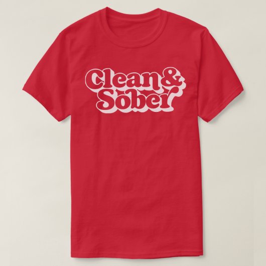 Sauberer Sober T-Shirt (Design vorne)
