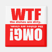 Sauberer Spülmaschinenmagnet Magnet (Vorne)