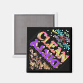 Sauberer Spülmaschinenmagnet Magnet (Vorderseite/Rückseite)