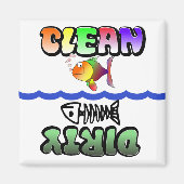 Sauberer Spülmaschinenmagnet Magnet (Vorne)