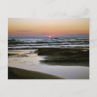 Sauberer Strand Postkarte