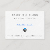 Sauberer und beruflicher Satz Geschäfts-Karten Visitenkarte (Rückseite)