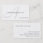 sauberer und klarer Beruf (Veranstaltungsplaner) s Visitenkarte (Vorne/Hinten)