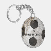 Sauberer und schmutziger Fußball-Schlüsselanhänger Schlüsselanhänger (Vorderseite links)