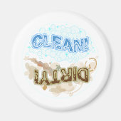 Sauberer und schmutziger Magnet (Vorne)