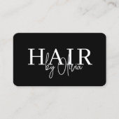 Sauberer zeitgenössischer Friseur-QR-Code Visitenkarte (Vorderseite)