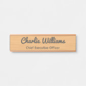 Sauberes Birkenholz, Büro Türschild (Vorderseite )