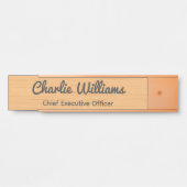 Sauberes Birkenholz, Büro Türschild (Vorderseite )