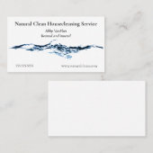 Sauberes blaues Wasser Visitenkarte (Vorne/Hinten)