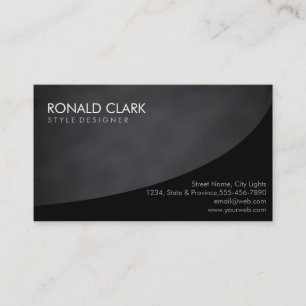 Sauberes Chalkboard Beruflich Black Elegante Visitenkarte