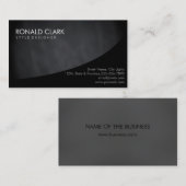 Sauberes Chalkboard Beruflich Black Elegante Visitenkarte (Vorne/Hinten)