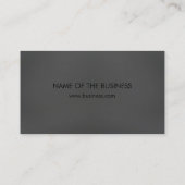 Sauberes Chalkboard Beruflich Black Elegante Visitenkarte (Rückseite)