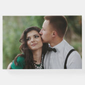 Sauberes Collage EDITABLE COLOR Wedding Gästebuch (Rückseite)