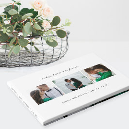 Sauberes Collage EDITABLE COLOR Wedding Gästebuch