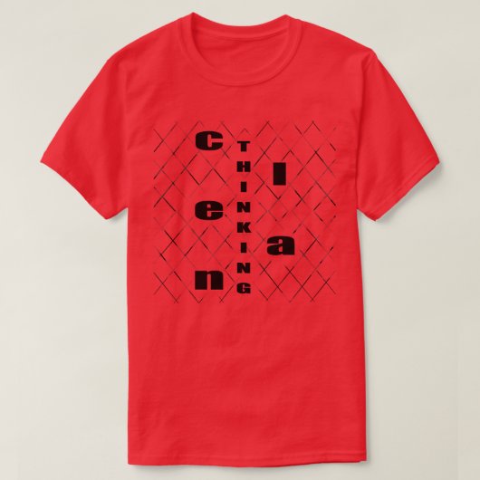 Sauberes Denken 1 T-Shirt (Design vorne)
