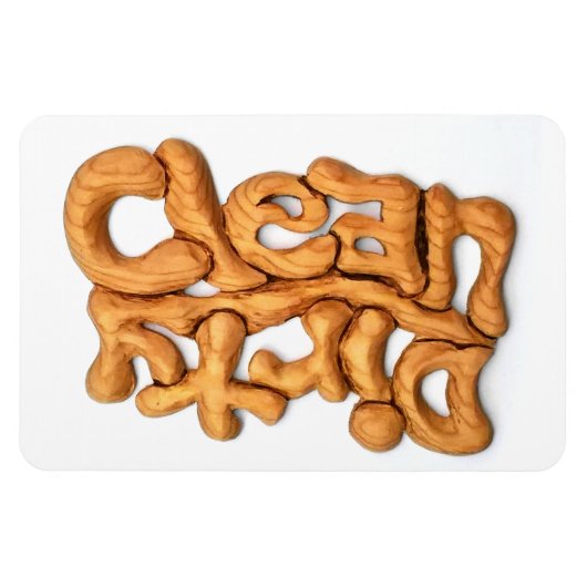 Sauberes Dirty Wood Caving Magnet für Geschirrspül (Horizontal)