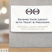 Sauberes einfaches Marketing-Banner mit Logo Banner