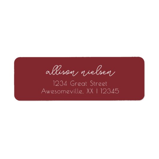 Sauberes, einfaches Minimal Lässig dunkelrot (Vorne)