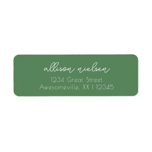 Sauberes, einfaches Minimal Lässig grünes Grün (Vorne)