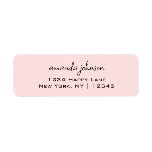 Sauberes, einfaches Minimal, Lässiges Lichtrosa (Vorne)