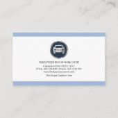 Sauberes, einfaches Minimalistisches Blue Border-A Visitenkarte (Rückseite)