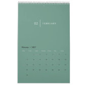 Sauberes Elegantes Layout Kalender (Feb 2027)