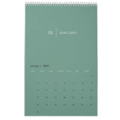 Sauberes Elegantes Layout Kalender (Jan 2027)
