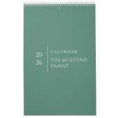 Sauberes Elegantes Layout Kalender (Titelbild)