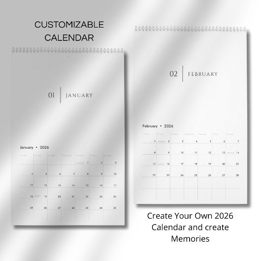 Sauberes Elegantes Layout Kalender