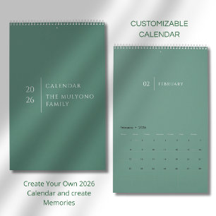 Sauberes Elegantes Layout Kalender