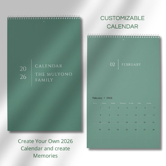 Sauberes Elegantes Layout Kalender