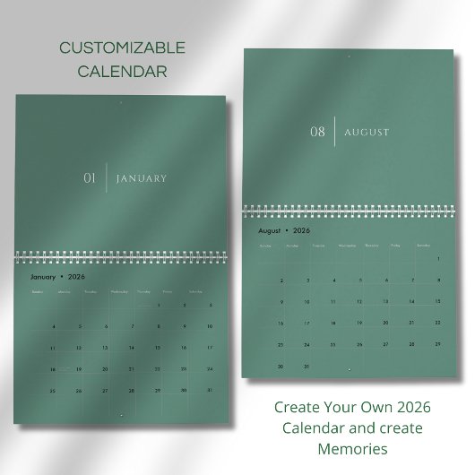 Sauberes Elegantes Layout Kalender