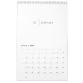 Sauberes Elegantes Layout Kalender (Jan 2027)