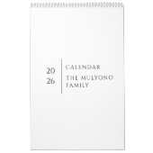 Sauberes Elegantes Layout Kalender (Titelbild)