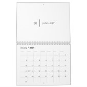 Sauberes Elegantes Layout Kalender (Jan 2027)