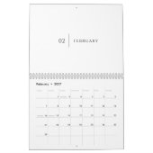 Sauberes Elegantes Layout Kalender (Feb 2027)