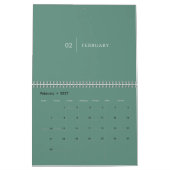 Sauberes Elegantes Layout Kalender (Feb 2027)