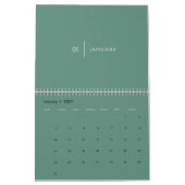 Sauberes Elegantes Layout Kalender (Jan 2027)