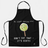 Sauberes Essen, Dirty Lollipop Black Schürze (Vorderseite)